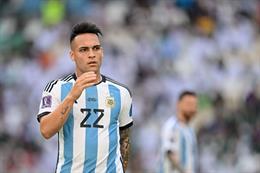 Lautaro Martinez mất oan bàn thắng vào lưới Saudi Arabia 